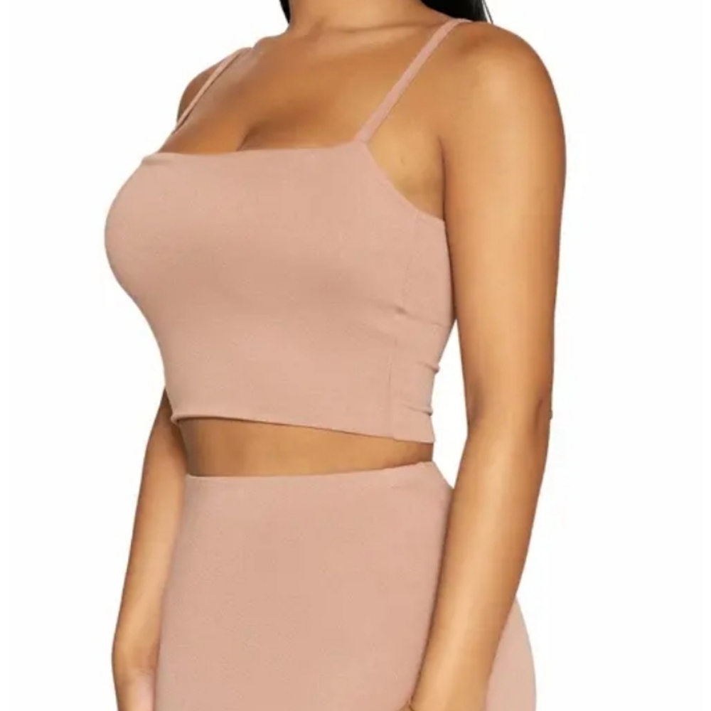 naked wardrobe the solid crop top size XL